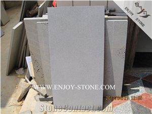 Sandblasted Finish Hainan Grey Basalt Tiles/Slabs